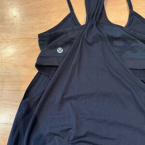 Lululemon Athletica Black Sleeveless Relaxed Tank Top